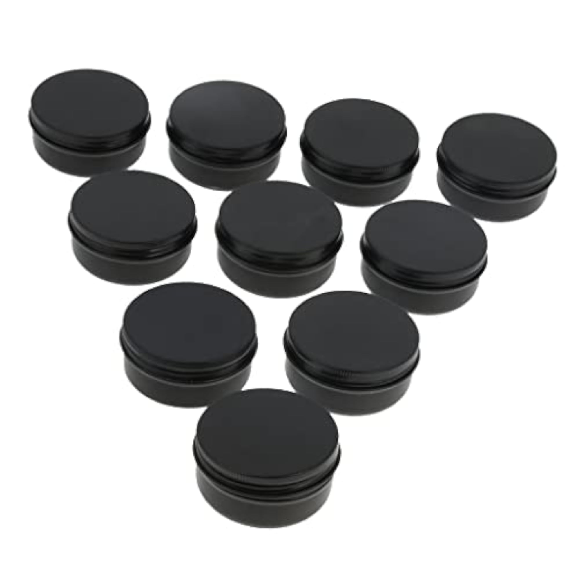10Pieces Empty Metal Cosmetic Containers Travel Tins Makeup Sample Jars